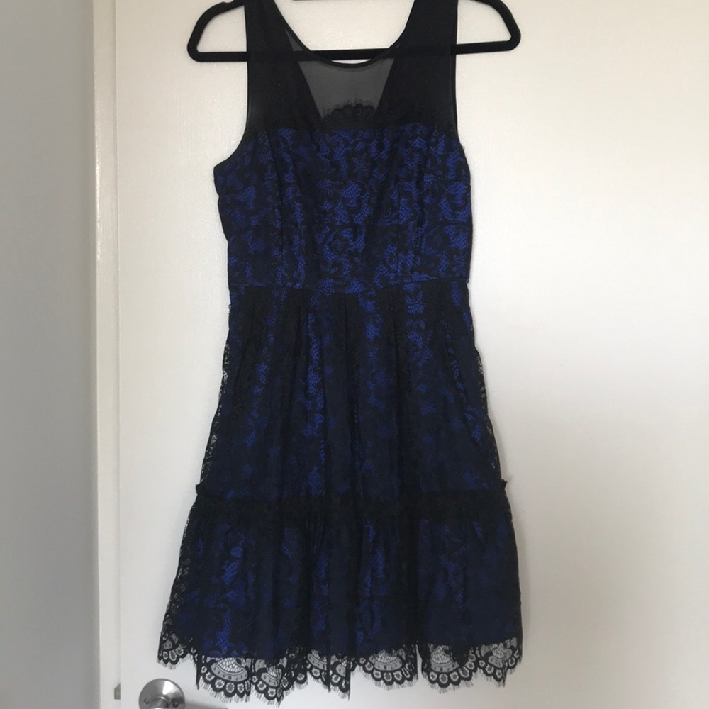 Moulinette Soeurs black lace cocktail dress